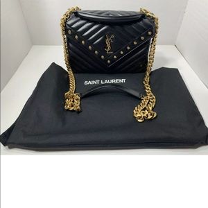 YSL Saint Laurent college Matelasse bag